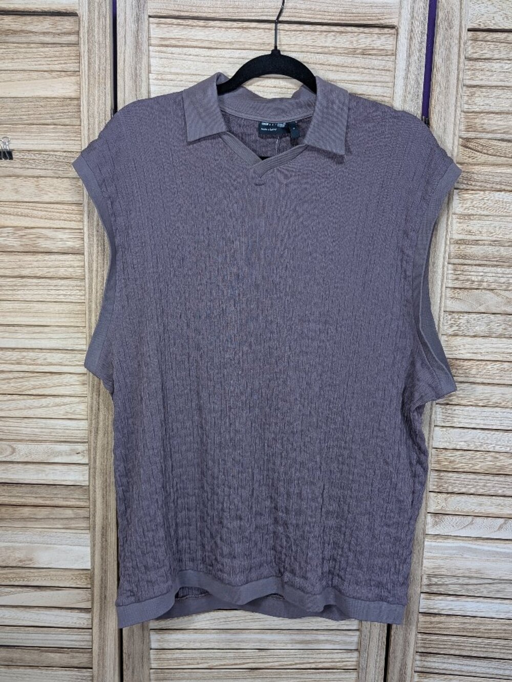 ASOS Sleeveless Knit Polo Top in Dusty Mauve Size Small NWT - Picture 2 of 11